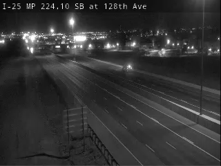 I-25 MP 224.10 SB at 128th Ave live camera view