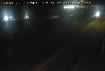 I-70 MP 215.90 WB, 0.7 miles E of Eisenhower Tunnel live camera view