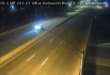 US 6 MP 280.85 WB at Wadsworth Blvd/CO 121 in Lakewood live camera view