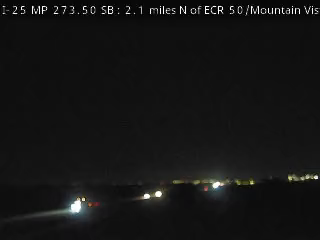 I-25 MP 273.50 SB, 2.1 miles N of ECR 50/Mountain Vista Dr live camera view
