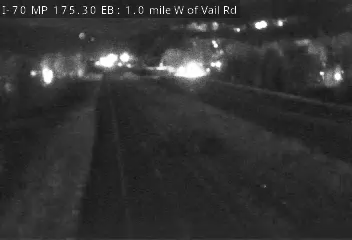 I-70 MP 175.30 EB, 1.0 mile W of Vail Rd live camera view