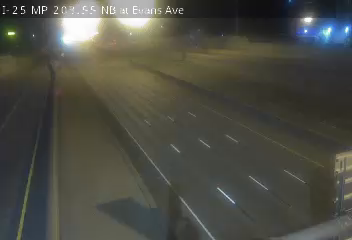 I-25 MP 203.55 NB at Evans Ave live camera view