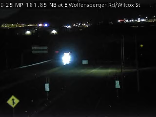 I-25 MP 181.85 NB at E Wolfensberger Rd/Wilcox St live camera view