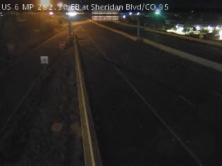 US 6 MP 282.30 EB at Sheridan Blvd/CO 95 live camera view