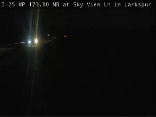 I-25 MP 173.80 SB at Sky View Ln in Larkspur live camera view
