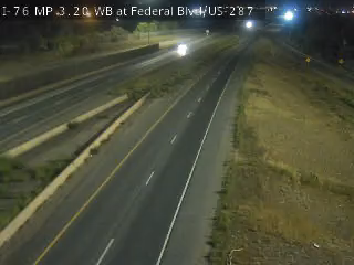 I-76 MP 3.20 WB at Federal Blvd/US 287 live camera view