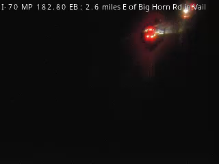 I-70 MP 182.80 EB, 2.6 miles E of Big Horn Rd in Vail live camera view