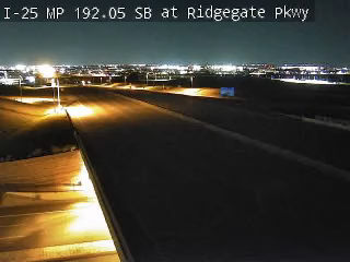 I-25 MP 192.05 SB at Ridgegate Pkwy live camera view