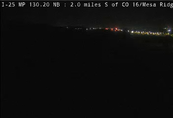 I-25 MP 130.20 NB, 2.0 miles S of CO 16/Mesa Ridge Pkwy in Fountain live camera view
