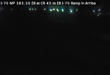 I-70 MP 383.50 EB at CR 43 to EB I-70 Ramp in Arriba live camera view