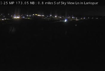 I-25 MP 173.05 NB, 0.8 miles S of Sky View Ln in live camera view