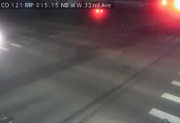 CO-121 MP 15.15 NB at W 32nd Ave live camera view