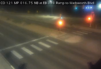 CO-121 MP 16.75 NB at EB I-70 Ramp to Wadsworth Blvd live camera view