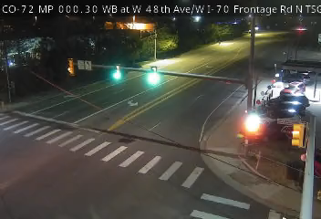 CO 72 MP 0.30 WB at W 48th Ave/W I-70 Frontage Rd N live camera view