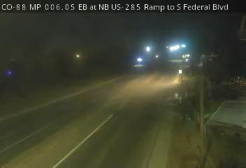 CO-88 MP 6.05 EB at NB US-285 Ramp to S Federal Blvd live camera view