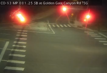 CO-93 MP 1.25 SB at Golden Gate Canyon Rd live camera view