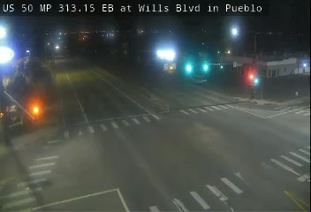 US 50 MP 313.15 EB at Wills Blvd Pueblo live camera view