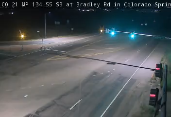 CO 21 MP 134.55 SB at Bradley Rd in Colorado Springs live camera view
