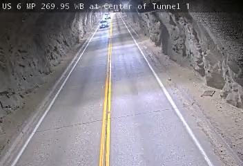 US 6 MP 269.95 WB at Center of Tunnel 1 live camera view