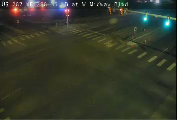 US-287 MP 298.35 NB at W Midway Blvd live camera view