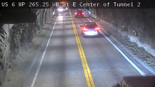 US 6 MP 265.25 WB at E Center of Tunnel 2 live camera view