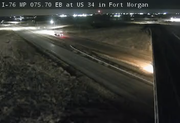 I-76 MP 75.70 EB at US 34 in Fort Morgan live camera view
