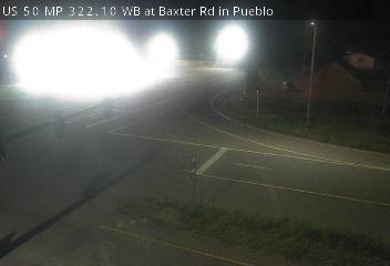 US 50 MP 322.10 WB at Baxter Rd in Pueblo (East) live camera view