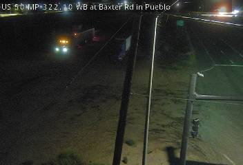 US 50 MP 322.10 WB at Baxter Rd in Pueblo (West) live camera view