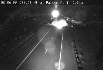 US 50 MP 66.05 WB at Falcon Rd in Delta (West) live camera view