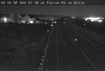 US 50 MP 66.05 WB at Falcon Rd in Delta (East) live camera view