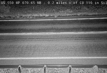 US 550 MP 70.65 NB, 0.2 miles W of CO 110 in Silverton (West) live camera view