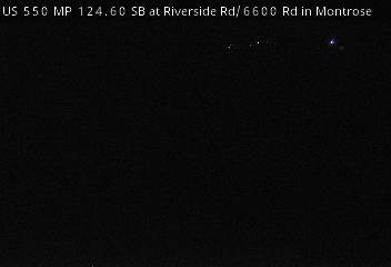 US 550 MP 124.60 SB at Riverside Rd/6600 Rd in Montrose (Road Surface) live camera view
