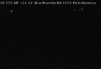 US 550 MP 124.60 SB at Riverside Rd/6600 Rd in Montrose (South) live camera view