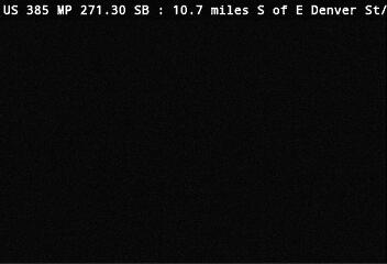 US 385 MP 271.30 SB, 10.7 miles S of E Denver St/US 6 in Holyoke (Road Surface) live camera view