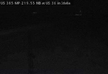 US 385 MP 219.55 NB at US 36 in Idalia (East) live camera view
