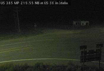 US 385 MP 219.55 NB at US 36 in Idalia (West) live camera view
