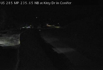 US 285 MP 235.65 NB at Kitty Dr in Conifer (South) live camera view