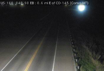 US 160 MP 40.90 EB, 0.7 miles E of CO 145/State St in Cortez (West) live camera view