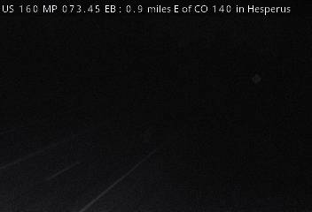 US 160 MP 73.45 EB, 0.9 miles E of CO 140 in Hesperus (East) live camera view