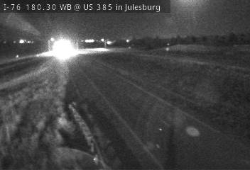I-76 MP 180.30 WB at US 385 in Julesburg (East) live camera view
