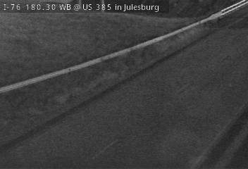 I-76 MP 180.30 WB at US 385 in Julesburg (Road Surface) live camera view