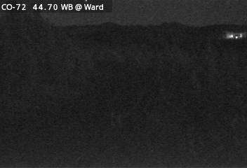 CO 72 MP 44.75 WB, 0.7 miles W of Brainard Lake Rd in Ward (West) live camera view
