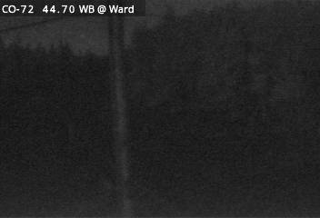 CO 72 MP 44.75 WB, 0.7 miles W of Brainard Lake Rd in Ward (East) live camera view