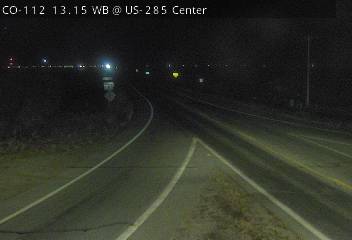 CO 112 MP 13.15 WB at US 285 in Center (East) live camera view
