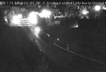 CO 135 MP 26.85 SB, 0.5 miles S of Red Lady Ave in Crested Butte (North) live camera view