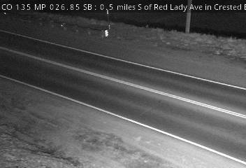 CO 135 MP 26.85 SB, 0.5 miles S of Red Lady Ave in Crested Butte (Road Surface) live camera view