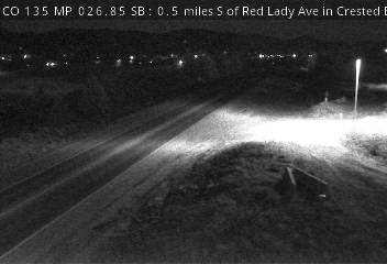 CO 135 MP 26.85 SB, 0.5 miles S of Red Lady Ave in Crested Butte (South) live camera view