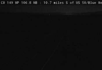 CO 149 MP 106.80 NB, 10.7 miles S of US 50/Blue Mesa Reservoir (North) live camera view