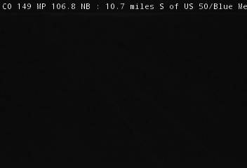 CO 149 MP 106.80 NB, 10.7 miles S of US 50/Blue Mesa Reservoir (South) live camera view