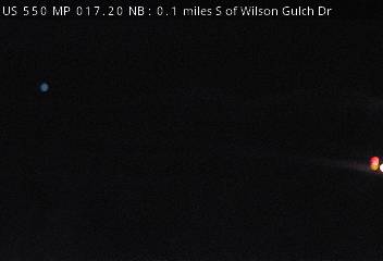 US 550 MP 17.20 NB, 0.1 miles S of Wilson Gulch Dr (South) live camera view